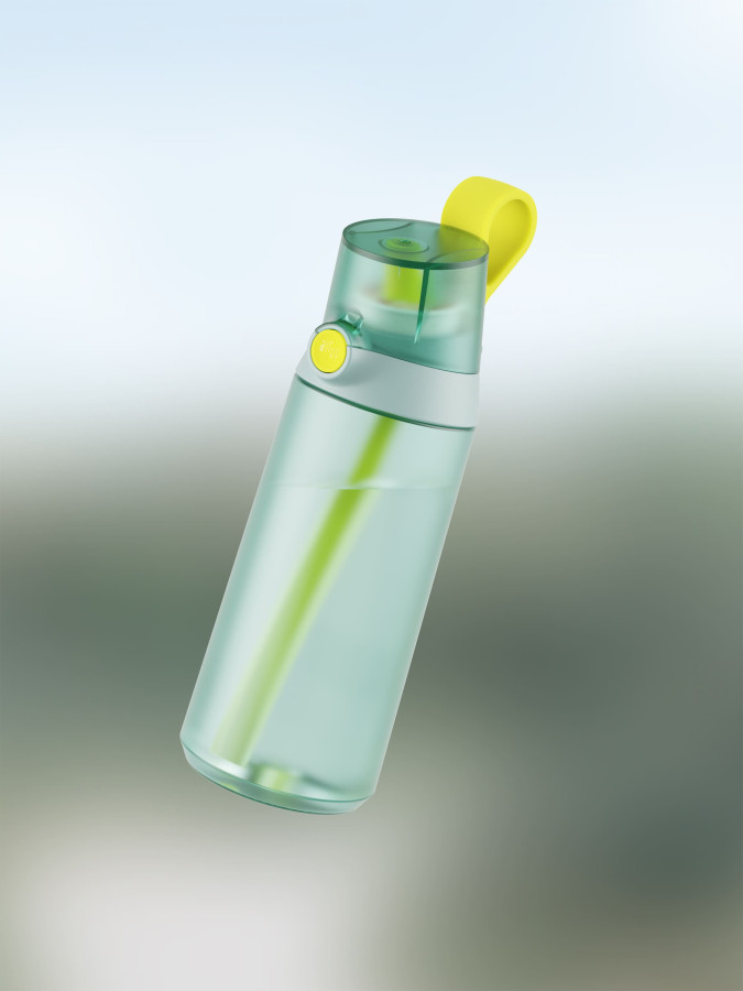 Пляшка для води Air Up Click 600 мл (Green & Bright Yellow)