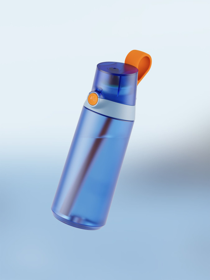 Бутылка для воды Air Up Click 600 мл (Blue & Bright Orange)