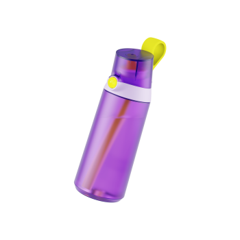 Пляшка для води Air Up Click 600 мл (Purple & Bright Yellow)