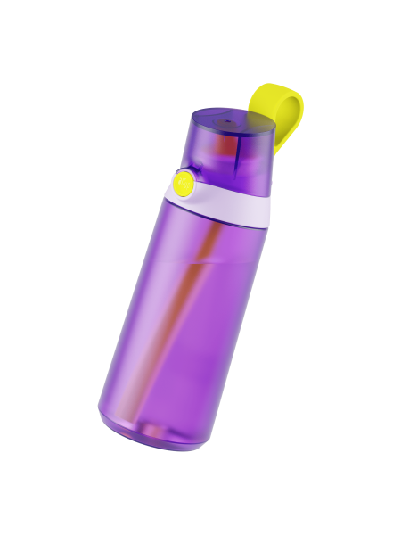Пляшка для води Air Up Click 600 мл (Purple & Bright Yellow)