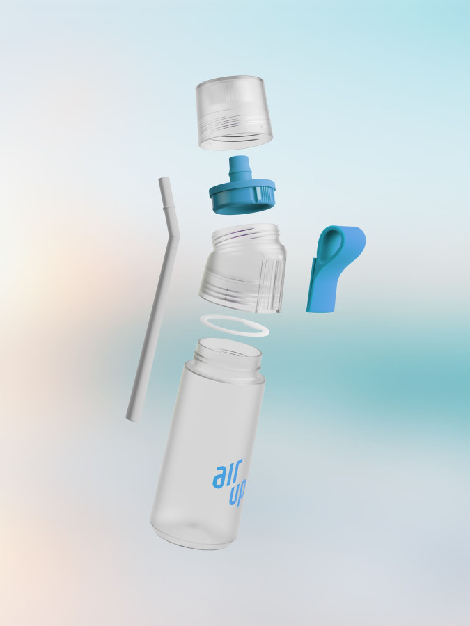 Бутылка для воды Air Up Twist Pro 600 мл (Blue Splash)