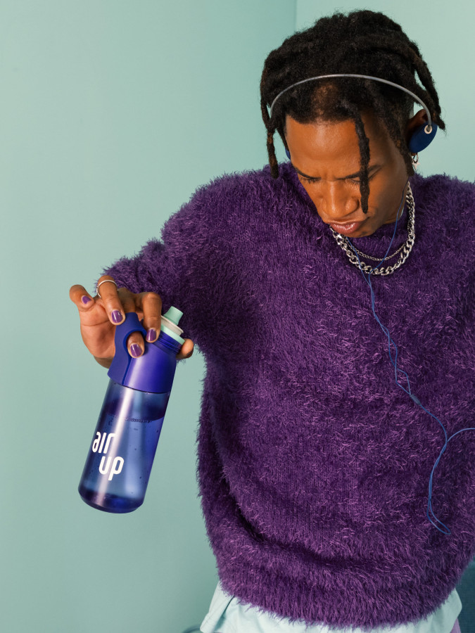 Бутылка для воды Air Up Twist Pro 600 мл (Purple Strike)