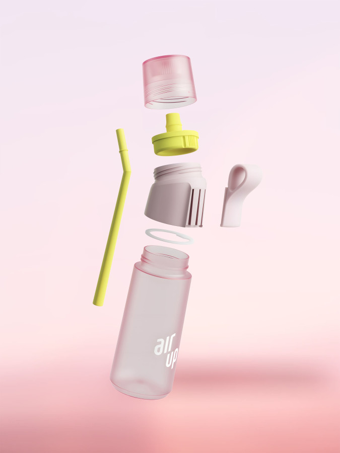 Бутылка для воды Air Up Twist Pro 600 мл (Pink Crush)