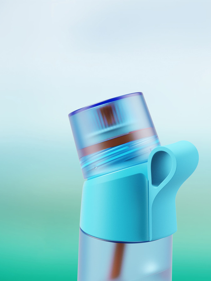 Бутылка для воды Air Up Twist Pro 600 мл (Blue Pulse)