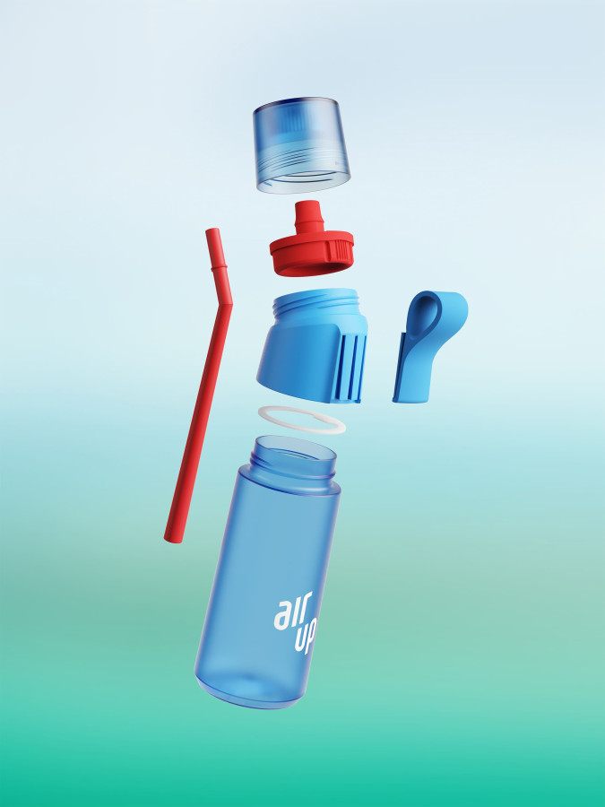 Бутылка для воды Air Up Twist Pro 600 мл (Blue Pulse)