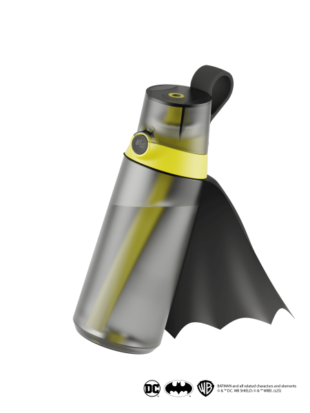 Пляшка для води Air Up Click Batman 600 мл (Black & Bright Yellow)