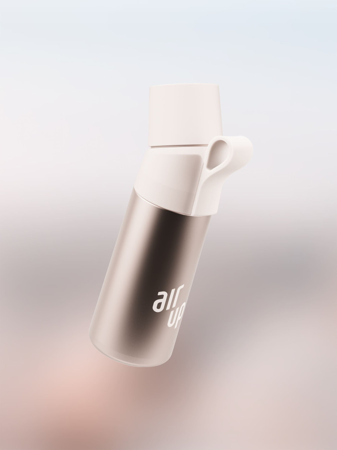 Термобутылка для воды Air Up Twist Pro Steel 480 мл (Blush Quartz)