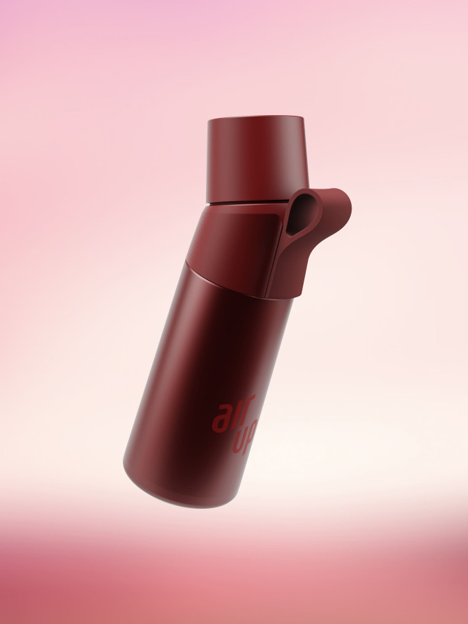 Термобутылка для воды Air Up Twist Pro Steel 480 мл (Rich Ruby)
