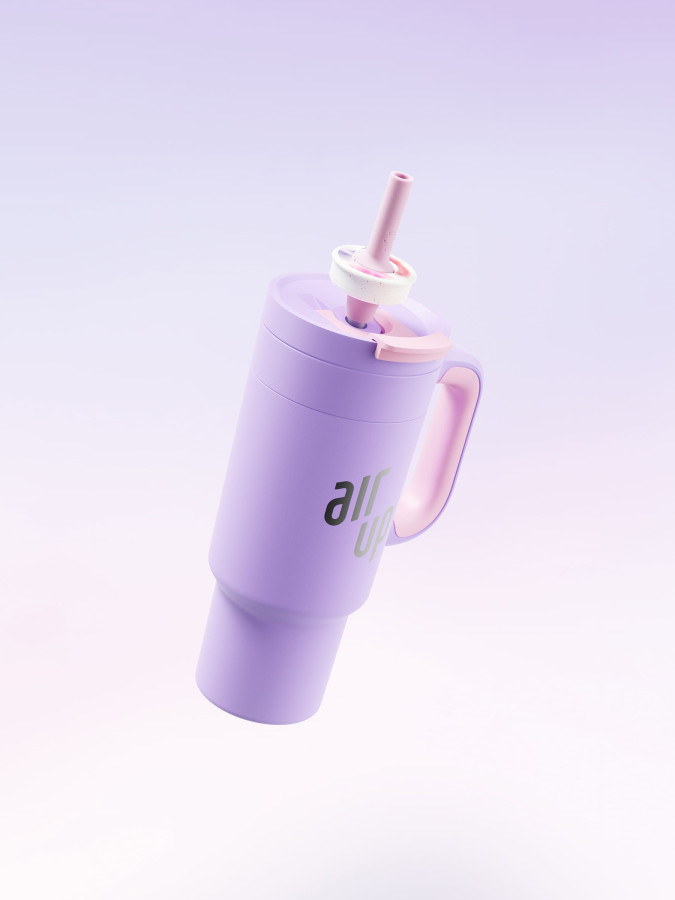 Термокружка для воды Air Up Tumbler with Handle 700 мл (Soft Lilac)