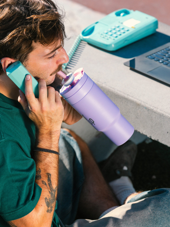 Термокружка для воды Air Up Tumbler with Handle 700 мл (Soft Lilac)